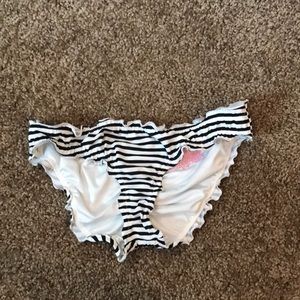 Striped bikini bottoms